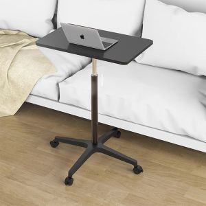 Custom Black Wooden Grain Height Adjustable Computer Gaming Desk for Living Room