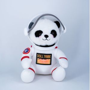 Custom Design Panda Bear Soft Plush Toys Cute Stuffed Animal Panda With Plastic