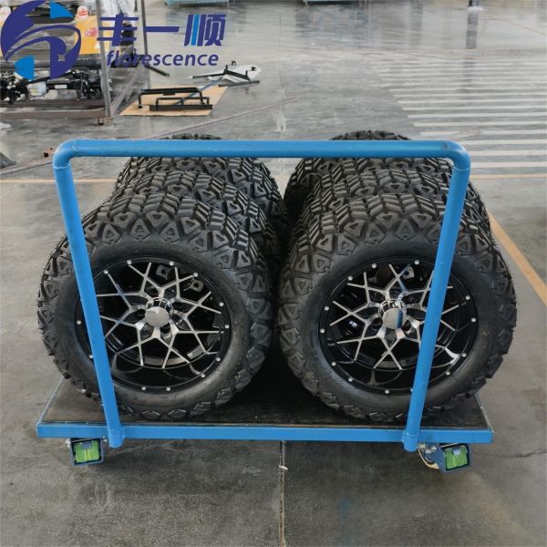 High Quality 6 Seater Golf Carts Electric Buggy Black Color Lithium Battery