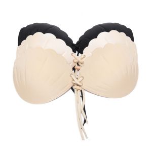 Niris Lingerie Polyamide invisible silicone adhesive backless bra strapless push