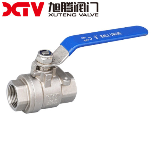 NPT Industrial Threaded 2PC Ball Valve Full Bore and Reduce Bore for Competitive