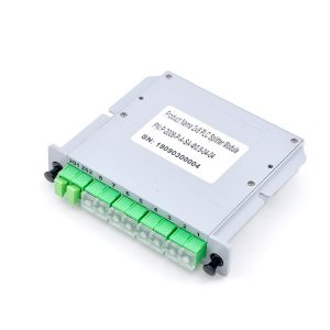 ABS 2x8 Multimode Fiber Optic Splitter Plc LGX Box Cassette Card Inserting
