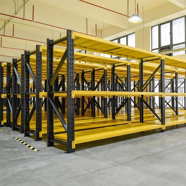 4-Level Adjustable Steel Garage Racking with Custom Powder Coating for Stacking and Storage