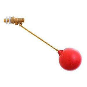 Bulkhead Mounting Brass Float Valve 3/4In Brass Water Trough Float Valve