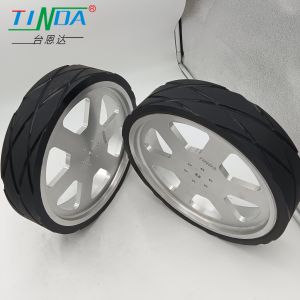 Load Omnidirectional Wheel Never Degumming Ball Bearing Black AGV Wheel