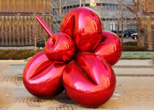 Wholesale Large Metal Plaza Decoration Painted Metal Sculpture Titanium Coating 300cm Length from china suppliers