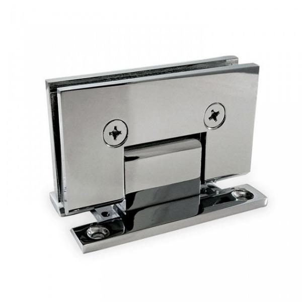 304 Stainless Steel Glass to Wall Hardware Shower Hinge Silver Coating Wall Mount