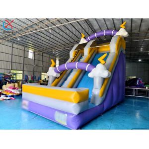 Supplier Commercial Cloud Lightning Inflatable Slide Inflatable Dry Slides