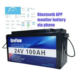 Wholesale Bluetooth APP 24 Volt Marine Battery Lithium Iron Phosphate Deep Cycle from china suppliers