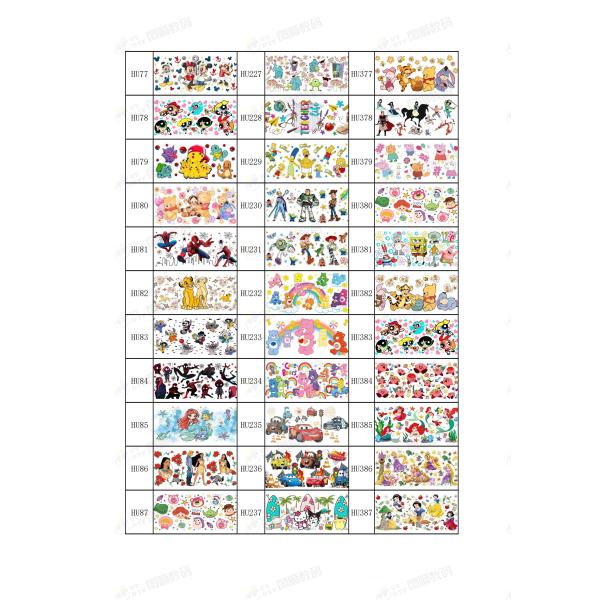 Custom UV DTF Vinyl Cup Wraps 40Oz 24Oz 20Oz 16Oz UVDTF Transfer Printing For Cups