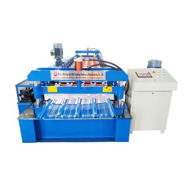 Quality Gear Boxes Drive System Roof Panel Roll Forming Machine for sale