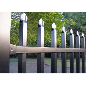 Diplomat Security steel Fence 1.2m*2.4m Tubing SHS38mm rails Yellow color