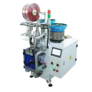 Automatic Filling Sealing Machine Plastic Roll Filling Screws Bolts Packaging