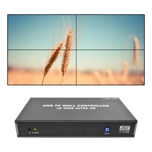 Wholesale 1X4 1X3 1X2 4K Video Wall Controller 30Hz 4 Channels HDMI TV Video Wall Processor 2x2 from china suppliers