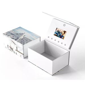Upload Your Video Lcd Paper Box/Video Flower Box HD Screen Gift 4.3 5 7 Inch