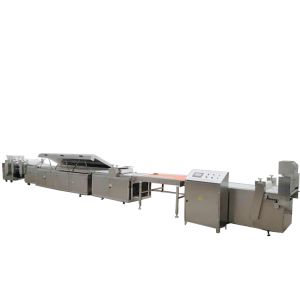 China Full Automatic P403 Nutrition Granola Peanut Bar Production Line with Cutting unit&bar Separating system&Conveyor on sale