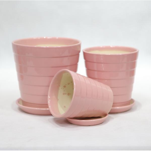 Single Indoor Glossy Decorative Ceramic Pots For Home Decor