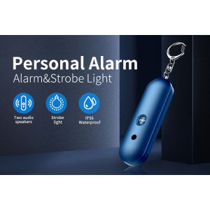 Scream Loud Emergency Alarm Keychain 130dB CR2032 Battery