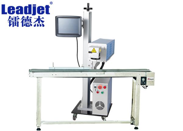 Quality Leadjet Co2 Flying Laser Marking Machine , Online Batch Coding Machine For Packing for sale