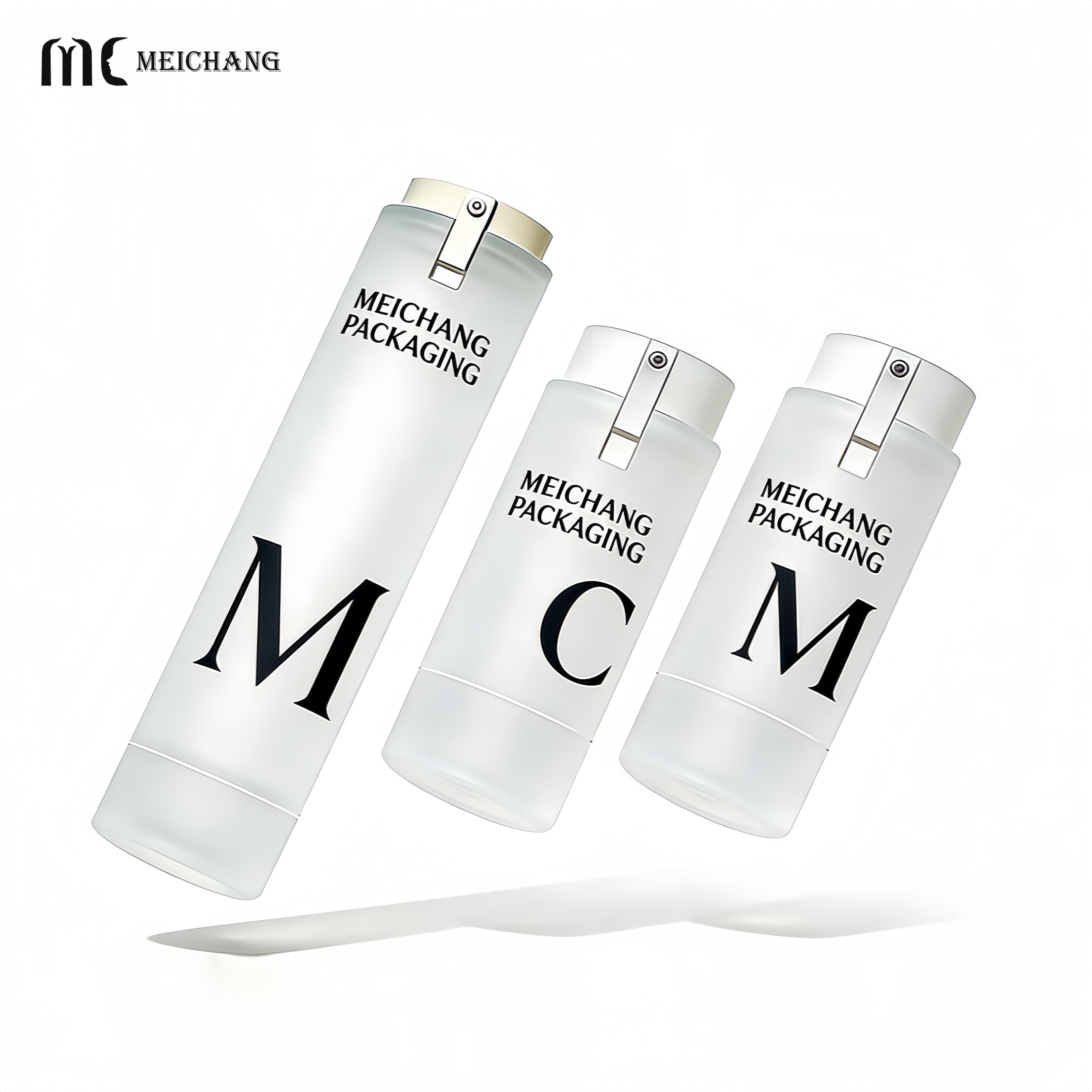 15ml 30ml 50ml Press-Type Refillable Airless Pump Bottle with Eco-Friendly Materials for Serums and Creams