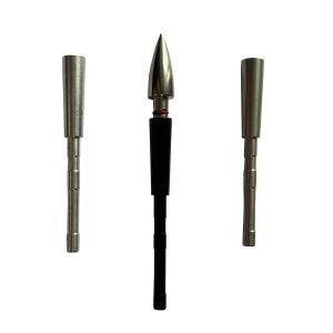 Id .165/166" 4mm Arrow Broadhead Adapter Stainless And Aluminum Half Out Inserts