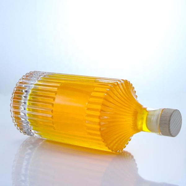 500ml 750ml 1000ml Transparent Empty Glass Bottle for Vodka Gin Rum Whisky Brandy