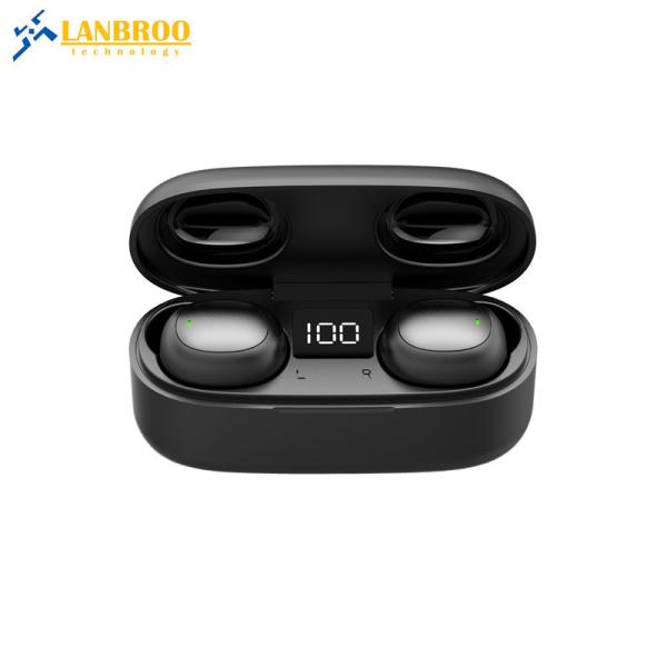 Quality The Most Popular TWS Earbuds OEM Custom Bluetooth 5.0 Wireless Mini Twin Earphones with LED Digital Screen Charging box for sale