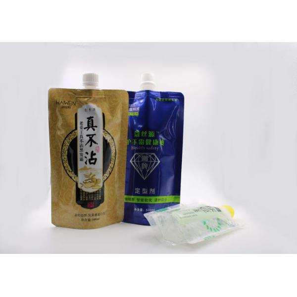 Aluminum Foil Plastic Pouches For Liquids Having 12mm Spout Caps In Food Grade