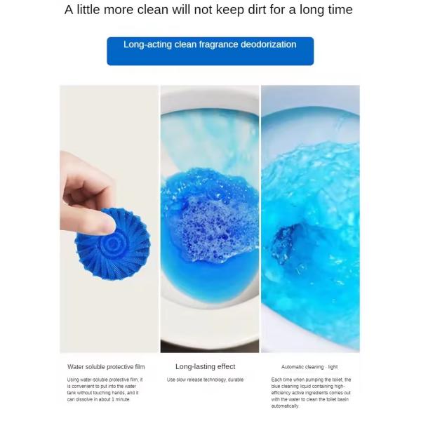 Solid Bathroom Cleaning Tablets Automatically Cleaning Deodorant And Smell Removing