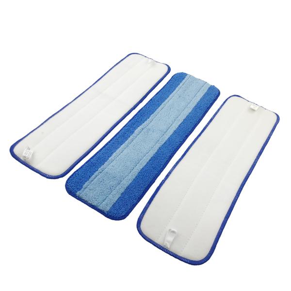 18" Blue Microfiber Sponge Inner Household Wet Mop Pad