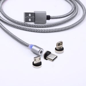 OEM Magnetic Charging Cables Customized Length Dust Resistant For Iphone