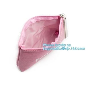 Custom Pouch Travel Cute Canvas Cosmetic Bag,Custom Design small cotton canvas