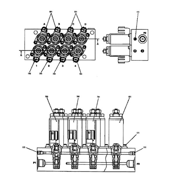 YN35V00021F1 KWE5K-31/G24YB40 Solenoid Valve KOBELCO Excavator Spare Parts For ED190LC