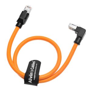 Alvin's Cables Profinet Ethernet Cable Down Angle High Flex Gold Plated 2m