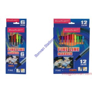 China gift colored box packed fineliner set,fashion colored fineliner marker pen,fine art pen on sale