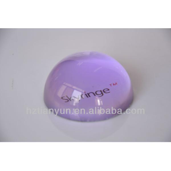 Clear Acrylic Hemisphere , Customized Acrylic Half Sphere