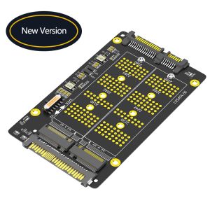 Wholesale New Version 2 in 1 Combo M.2(NGFF) NVME PCI-E SSD to U.2 SFF-8639 ＆M.2( NGFF) SATA SSD to SATA Adapter from china suppliers