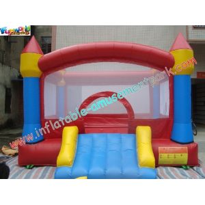 Outdoor PVC Commercial Bouncy Castles With Slide , Inflatable Bouncer