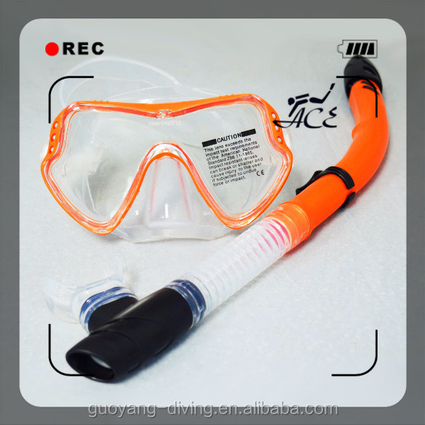 Silicone Skirt Ladies Snorkel Set Dry Top Diving Mask Set Scuba Diving Equipment