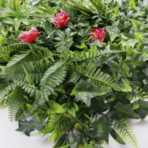 Backyard Artificial Green Walls , Anti UV Boxwood Greenery Wall