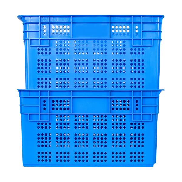 Ventilated Box Plastic Nestable Basket for Eco-Friendly Stacking and Turnover