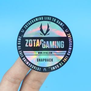 CMYK Printed Hang Tags PVC Adhesive Custom Printed Plastic Labels