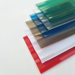 100% Raw Material Plastic 1.8mm PC Embossed And Corrugated Polycarbonate Sheet