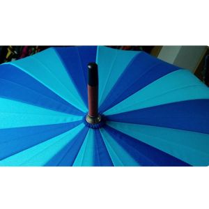 PAHS Automatic Open Wooden Handle Large Golf Umbrella Windproof