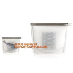 Refrigerated Cooler Reusable Silicone Food Bag, Preservation Storage Container