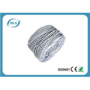 UTP Gray Cat5e Lan Cable 305m Conductor 4 Pairs CCA 0.48mm HD-PE Insulation PVC