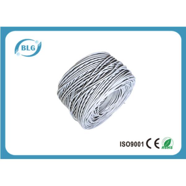 UTP Gray Cat5e Lan Cable 305m Conductor 4 Pairs CCA 0.48mm HD-PE Insulation PVC
