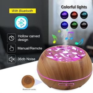 2022 Wood Grain Humidifier Aroma Oil Diffuser with Large Capacity and Vintage