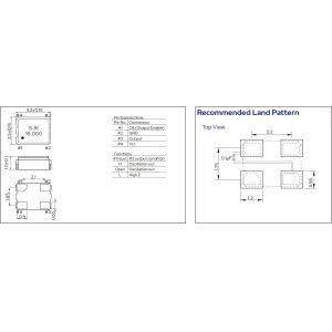 SJK-3N 40MHz SMD3225 Crystal Oscillator With 1.8V~3.3V Supply High Precision For