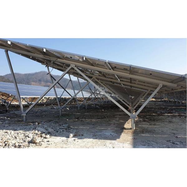 Thickness 0.5mm - 15mm Galvanized Steel solar ground mounting system solar bracket